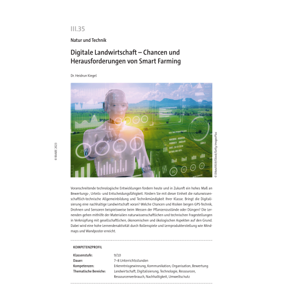 Digitale Landwirtschaft - Klassen 9/10