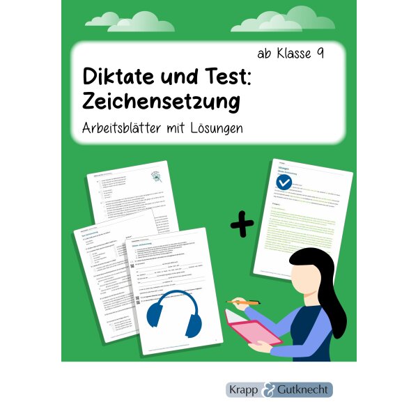 Diktate und Test: Zeichensetzung (Klasse 9-12)