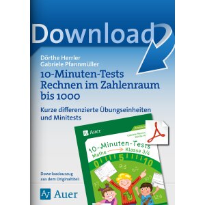 10-Minuten-Tests: Rechnen im Zahlenraum bis 1000