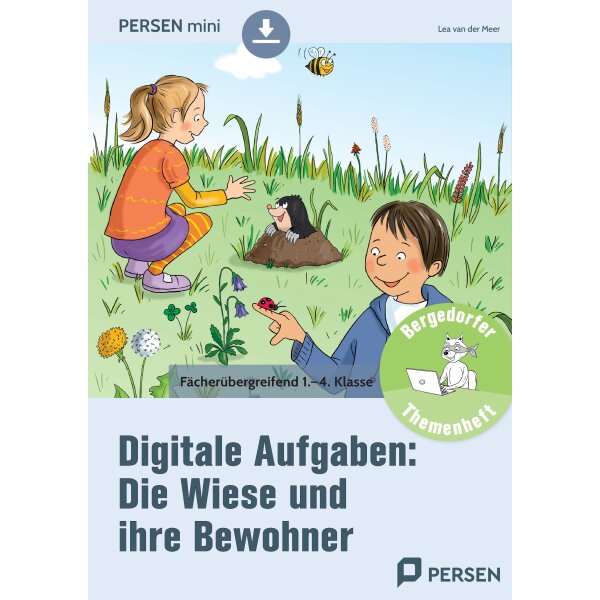 Digitale Aufgaben zur Wiese und ihren Bewohnern