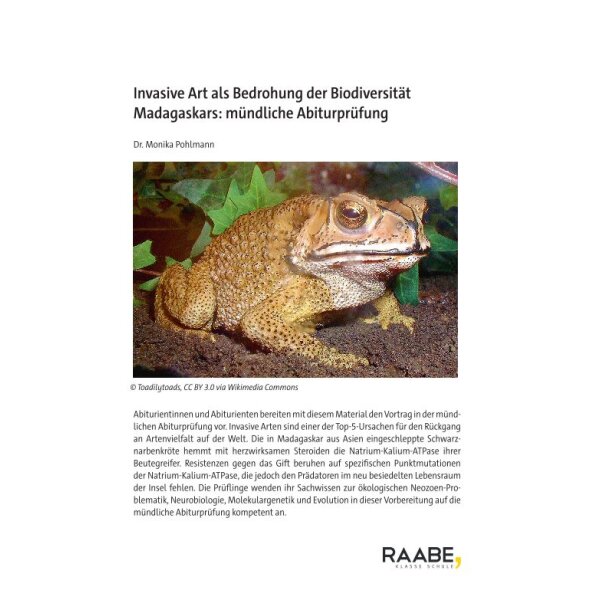 Invasive Art als Bedrohung der Biodiversität Madagaskars - Mündliche Abiturprüfung