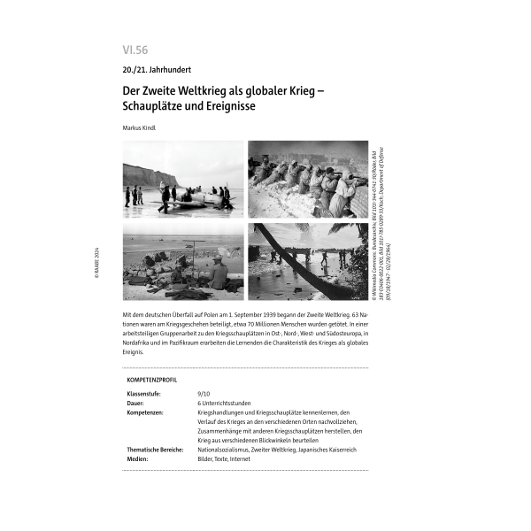 Der Zweite Weltkrieg als globaler Krieg - Geschichte Klasse 9/10