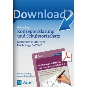 Konzepterklärung und Schulwortschatz - Mathematik...