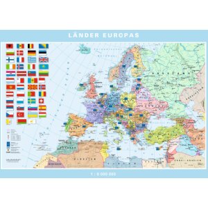Länder Europas - Digitale (Wand-)Karte