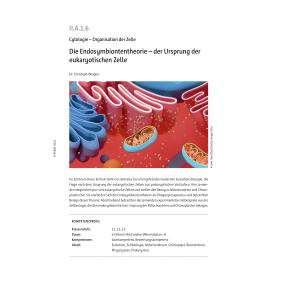 Endosymbiontentheorie - Der Ursprung der eukaryotischen...