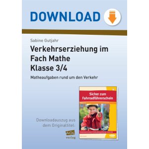 Verkehrserziehung im Fach Mathe - Klasse 3/4:...