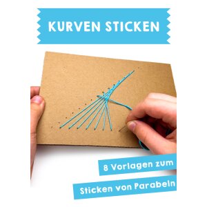 Kurven sticken - Druckvorlagen