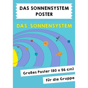 Das Sonnensystem - Poster (Druckvorlage Gruppenarbeit)