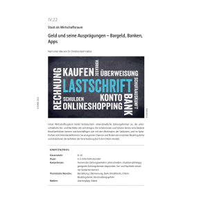 Geld und seine Ausprägungen - Bargeld, Banken, Apps