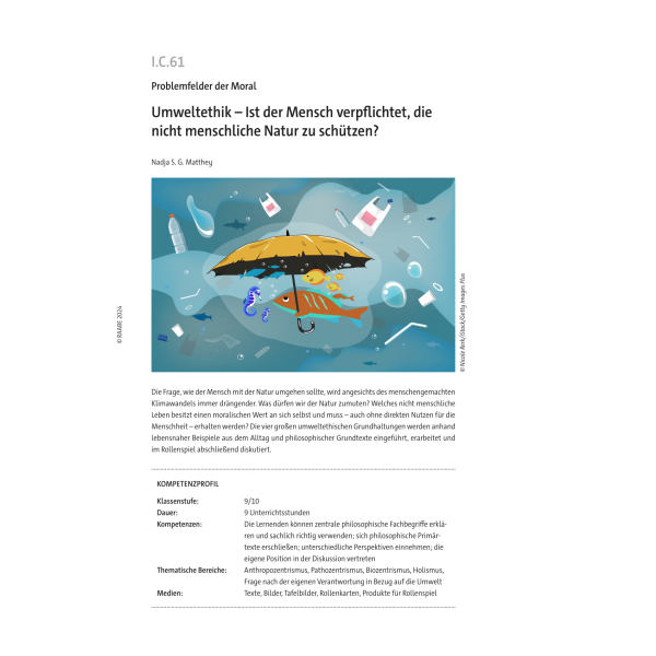 Umweltethik Klasse 9/10