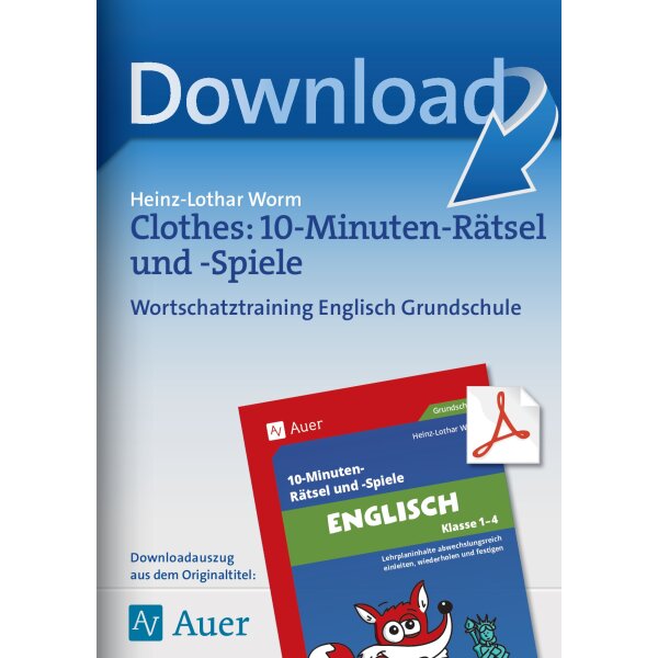 10-Minuten-Rätsel und -Spiele: Clothes