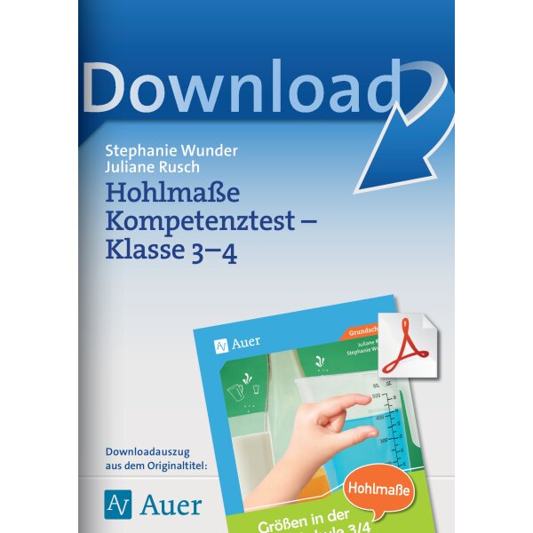 Kompetenztest Hohlmaße Klasse 3/4