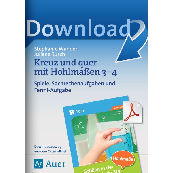 Spiele, Sachrechen- und Fermi-Aufgaben Hohlmaße Klasse 3/4