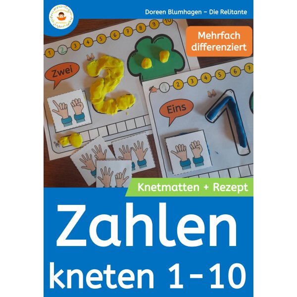 Zahlen kneten 1-10