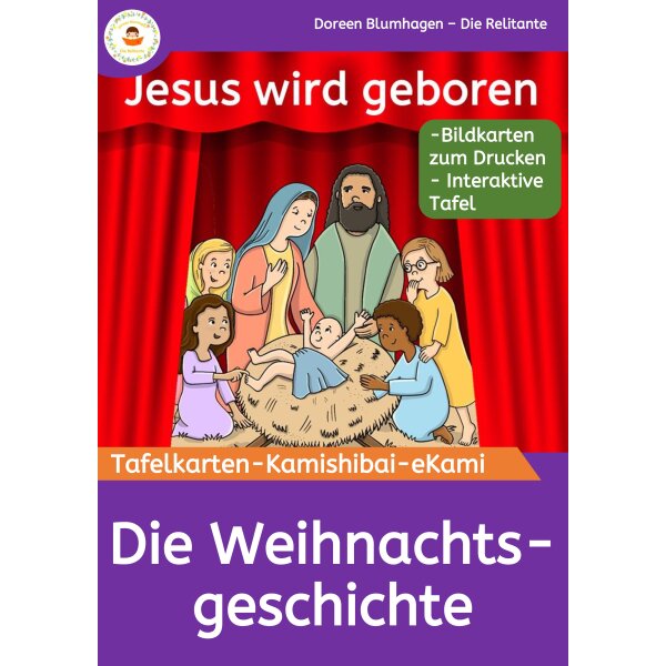 Die Weihnachtsgeschichte - Tafelkarten – Kamishibai – eKami