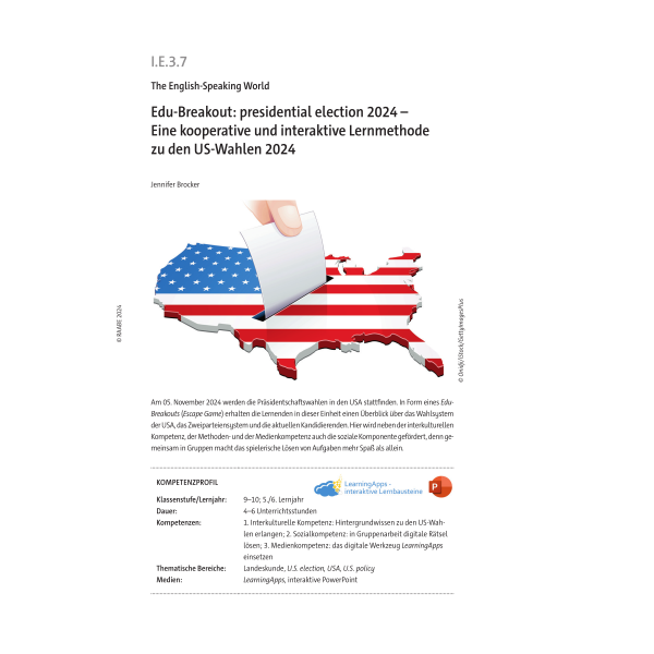Edu-Breakout: presidential election 2024 - Klasse 9/10