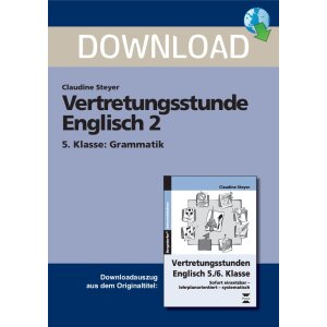 Vertretungsstunde Englisch Klasse 5 - Grammatik