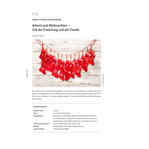 Advent und Weihnachten - Zeit der Erwartung und der Freude