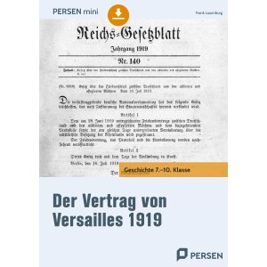 Der Vertrag von Versailles 1919 - Arbeitsblätter...