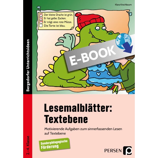 Lesemalblätter Textebene (Sopäd)