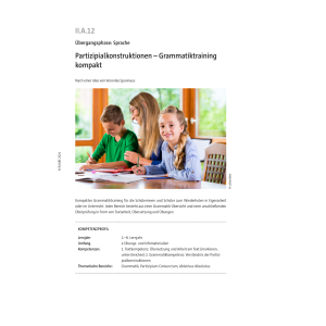 Partizipialkonstruktionen - Grammatiktraining kompakt