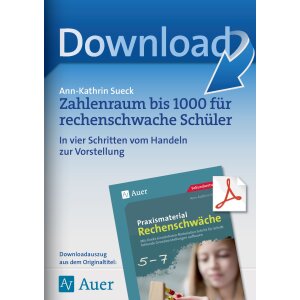 Der Zahlenraum bis 1000 für rechenschwache...