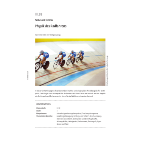 Physik des Radfahrens - Klassen 8-10