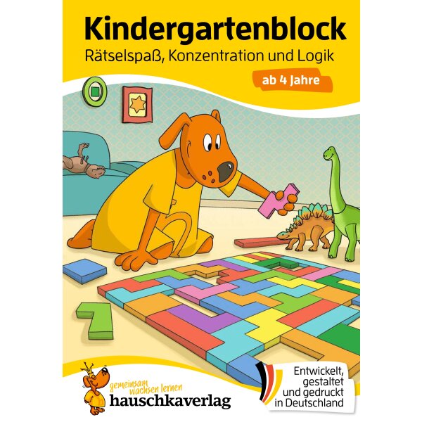Kindergartenblock ab 4 Jahre – Rätsel-Spaß, Konzentration und Logik
