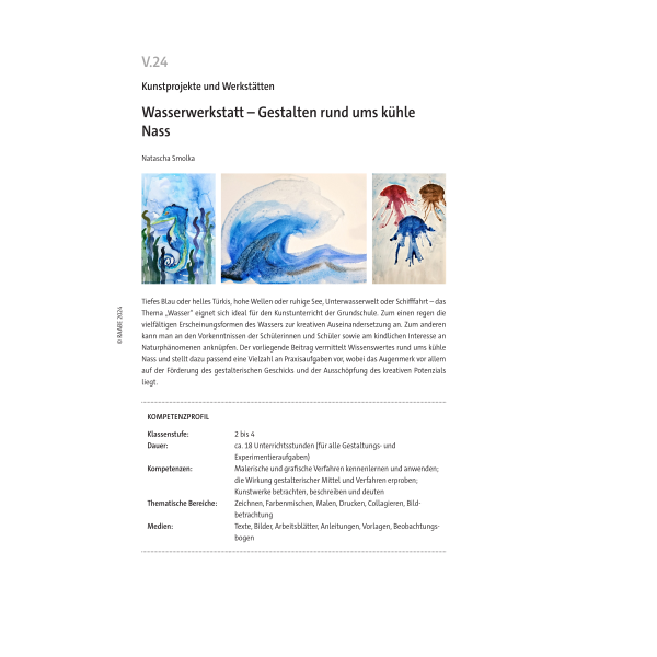 Wasserwerkstatt - Kunst Klassen 2-4