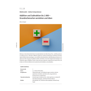 Addition und Subtraktion bis 1000