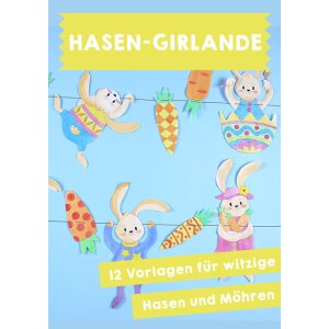 Hasen-Girlanden basteln