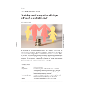 Die Kindergrundsicherung - Unterrichtseinheit Berufsschule