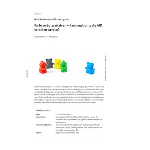 AfD-Parteiverbotsverfahren - Unterrichtseinheit...