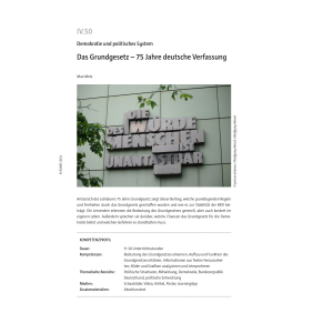 Das Grundgesetz - Unterrichtseinheit Berufliche Schulen