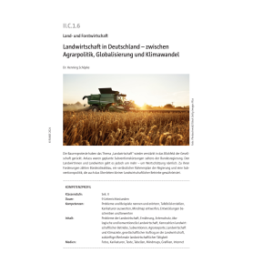 Landwirtschaft in Deutschland- Geografie SEK II