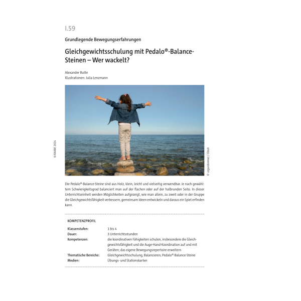 Gleichgewichtsschulung mit Pedalo®-Balance-Steinen