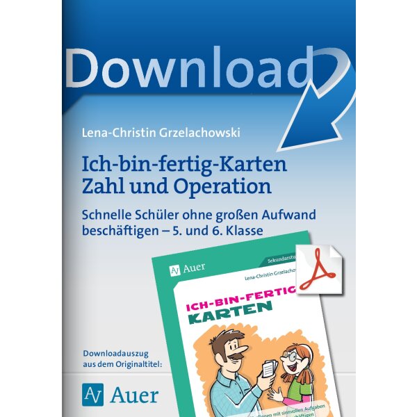 Ich-bin-fertig-Karten zu Zahl und Operation (Kl.5/6)