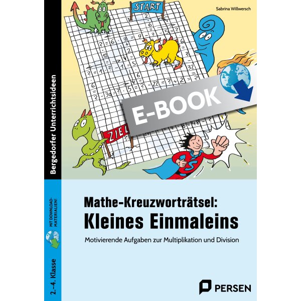 Kleines Einmaleins - Mathe-Kreuzworträtsel Kl. 2-4