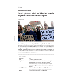 Gerechtigkeit aus christlicher Sicht