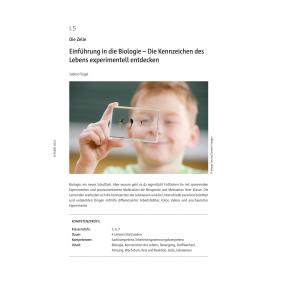 Einführung in die Biologie