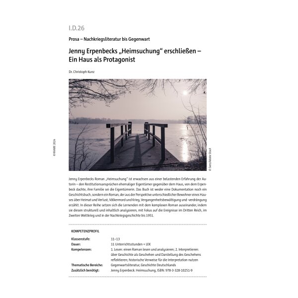 Jenny Erpenbecks "Heimsuchung" erschließen