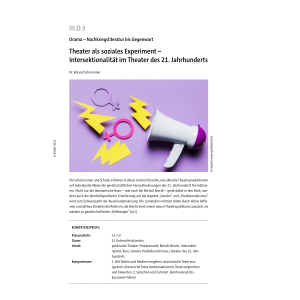 Theater als soziales Experiment
