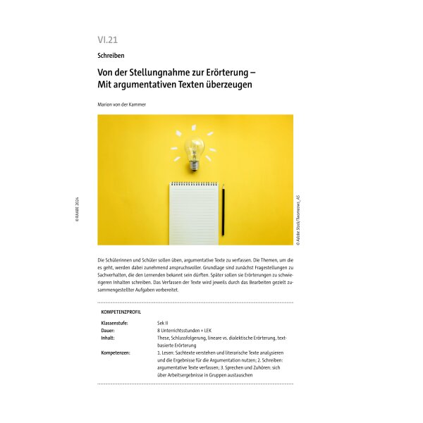 Von der Stellungnahme zur Erörterung