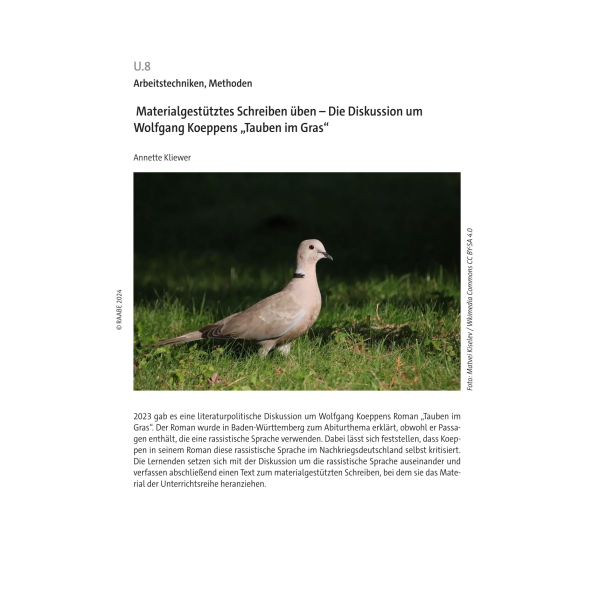 Materialgestütztes Schreiben üben