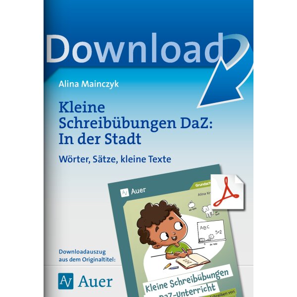 Kleine DaZ-Schreibübungen zu In der Stadt
