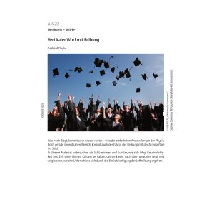 Vertikaler Wurf mit Reibung (Oberstufe Physik)