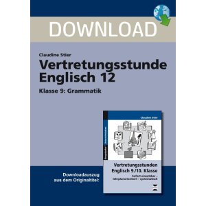 Grammatik - Vertretungsstunde Englisch Klasse 9