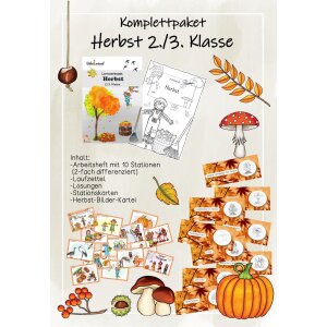 Der Herbst in Klasse 2/3 - Materialpaket