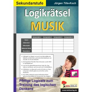 Logikrätsel Musik - Pfiffige Logicals zum Training...