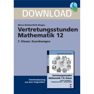 Vertretungsstunde Mathe 7. Klasse: Zuordnungen